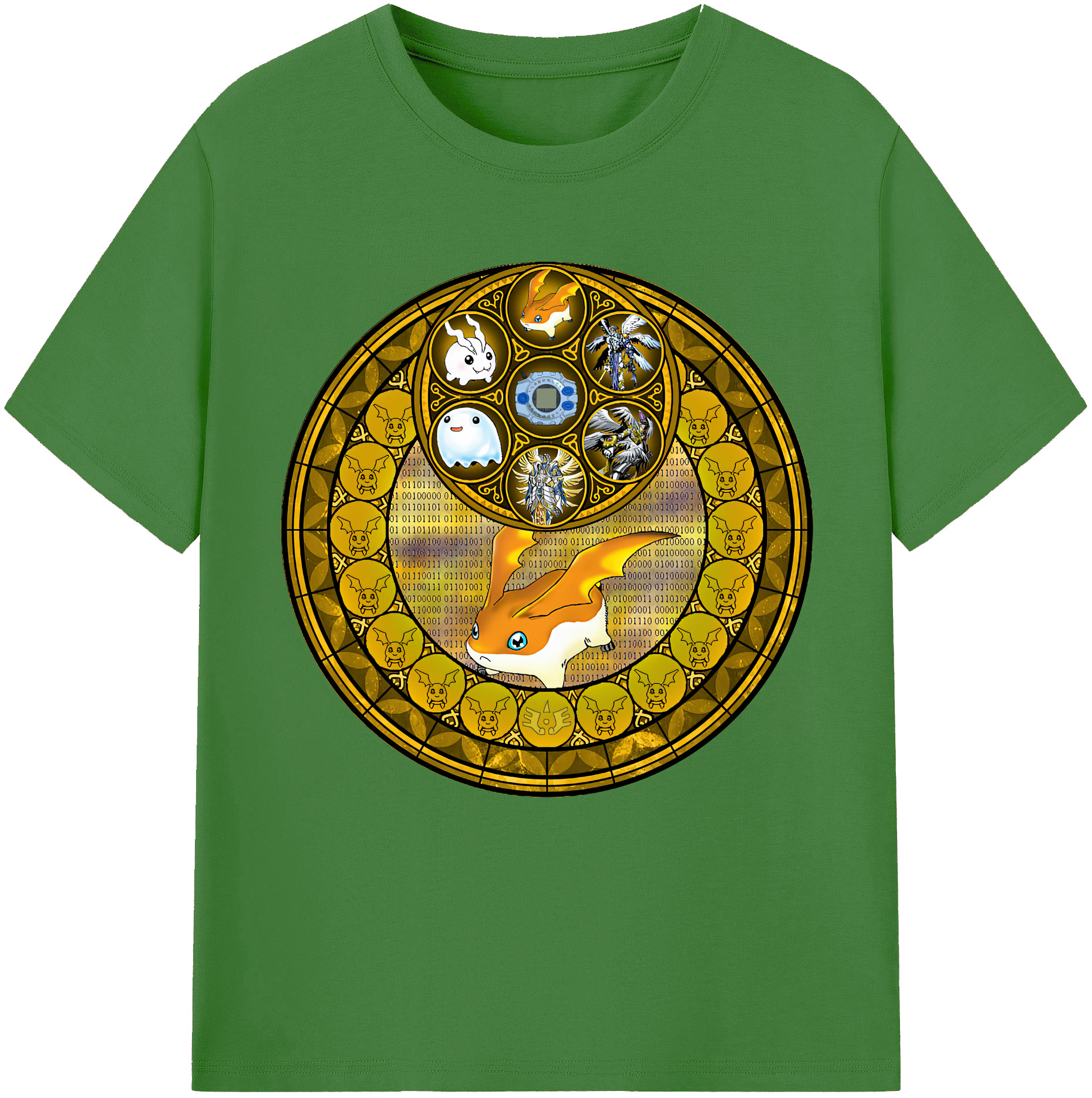 （画像用） Digimon デジタルモンスター/デジモン レディースカジュアルプリントTシャツ（綿100％）